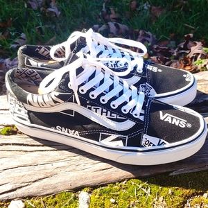 Vans old skool canvas logo shoes